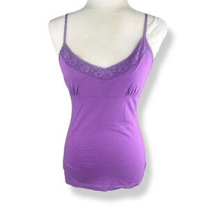 Y2K Purple Babydoll Tank Top Womens Size Medium Bella Swan Twilight Empire Waist